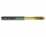 Метчик М4х0.7 шахматный HSS‑PM TIN Tivoly для вязких сплавов